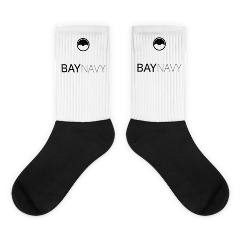 BayNavy Black & White Socks - BayNavy, Socks - Sunglasses, BayNavy - BayNavy