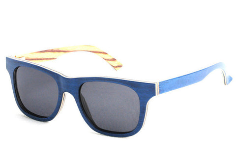 Bay Blue Wooden Sunglasses - BayNavy, Sunglasses - Sunglasses, BayNavy - BayNavy