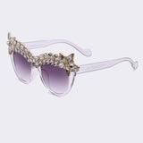 Crystal Diamond Cat Eye Sunglasses - BayNavy, Sunglasses - Sunglasses, BayNavy - BayNavy